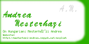 andrea mesterhazi business card